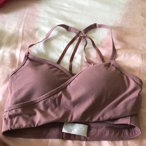 Alphalete wraparound sports bra mauve